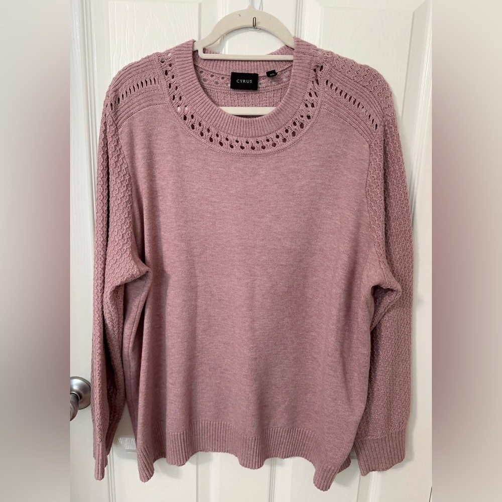 NWOT Cyrus Blush Knit Women's Sweater - Picture 2 of 9